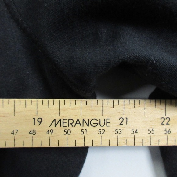 Vintage Lucky Brand Cardigan Women L Black Cotton Floral Embroidered Boho 450 - Picture 6 of 8